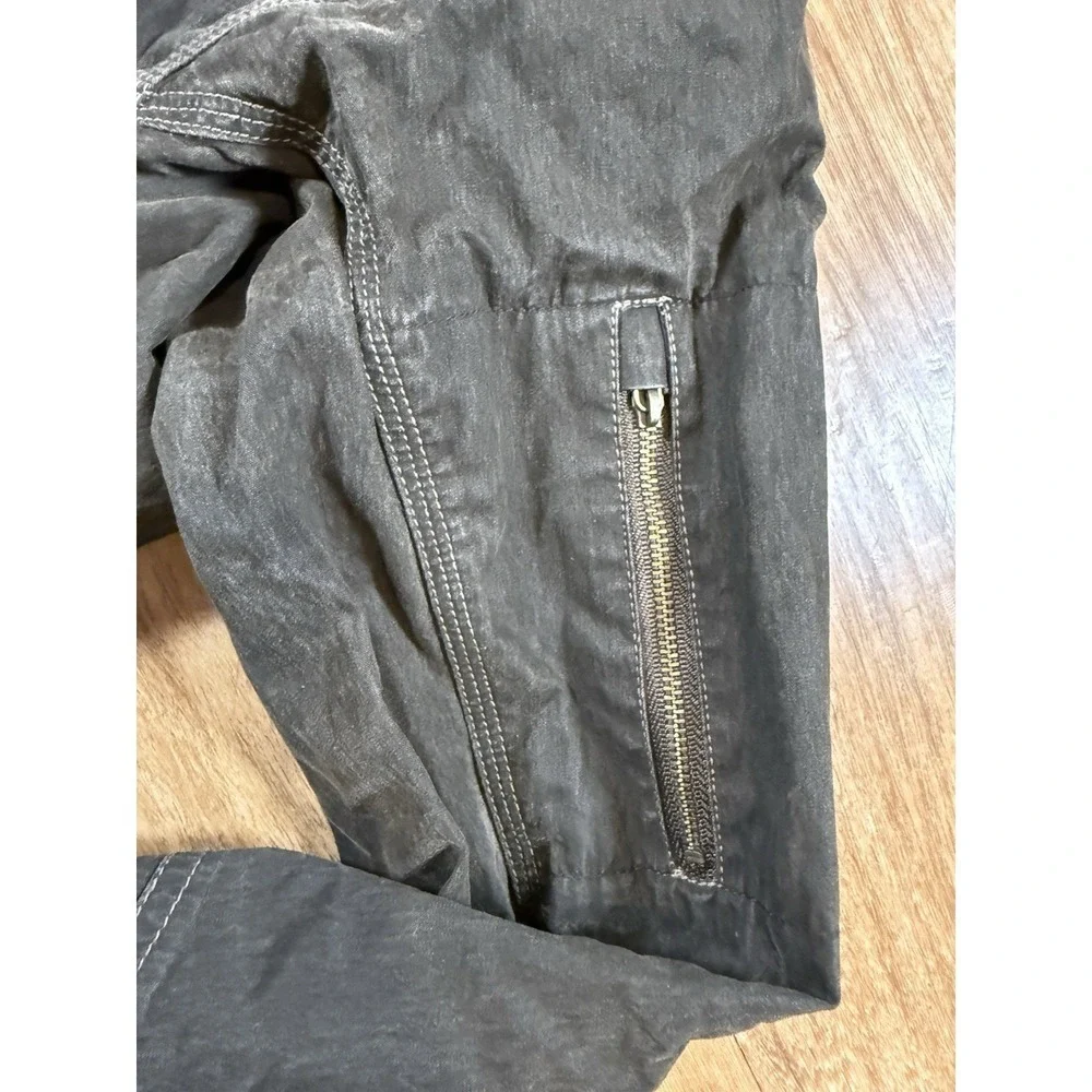Kuhl Mountain Grown Mens Medium Gray Full Zip Cotton Utility Jacket Outdoor - Picture 6 of 11